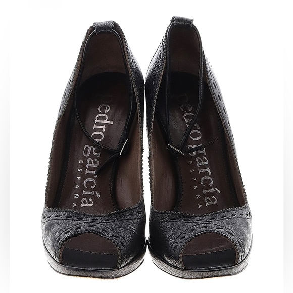 Pedro Garcia Black Ankle Strap Heels🖤🖤🖤 - Picture 2 of 9